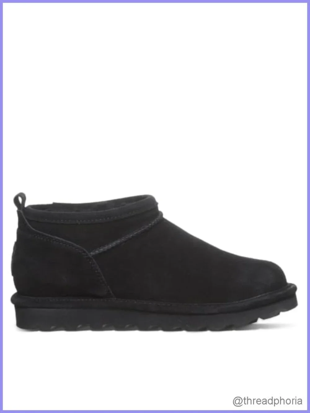 BEARPAW Women's Ankle Boot Suede Slip On Winter Boot with Sheepskin Lining